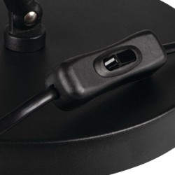 Stalinis šviestuvas JUSI E27 B 230V IP20 II Kištukinis Metalas Juoda