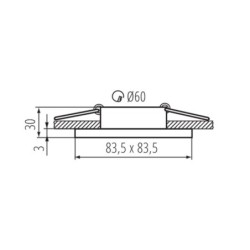 Įmontuojamas šviestuvas TALU IP44 DSL-B 10W juoda Gx5,3/GU10