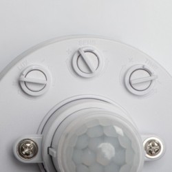 Lubinis šviestuvas FOGLER E 12W NW LED SMD balta IP20 su PIR judesio davikliu
