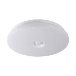 Lubinis šviestuvas FOGLER E 17W NW LED SMD balta IP20 su PIR judesio davikliu