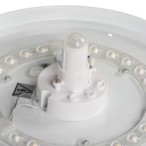 Lubinis šviestuvas FOGLER E 17W NW LED SMD balta IP20 su PIR judesio davikliu