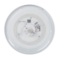 Lubinis šviestuvas FOGLER E 17W NW LED SMD balta IP20 su PIR judesio davikliu