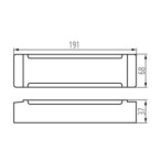 Maitinimo šaltinis LED juostoms TRETO IP67 48V 200W, balta, plastikas