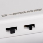 LED lubinis šviestuvas VARSO 12/20W CCT-O-SE su judesio davikliu, IP51, apvalus, baltas