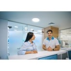 LED lubinis šviestuvas VARSO 12/20W CCT-O-SE su judesio davikliu, IP51, apvalus, baltas