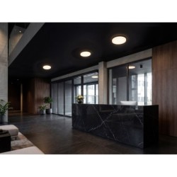 LED lubinis šviestuvas VARSO 12/20W CCT-O-SE su judesio davikliu, IP51, apvalus, baltas