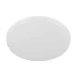 Lubinio montavimo LED plafonas VARSO CCT, 22W/30W, su judesio davikliu, IP54, apvalus, baltas