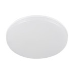 Lubinio montavimo LED plafonas VARSO CCT, 22W/30W, su judesio davikliu, IP54, apvalus, baltas