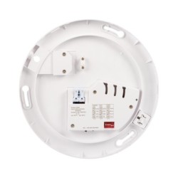 Lubinio montavimo LED plafonas VARSO CCT, 22W/30W, su judesio davikliu, IP54, apvalus, baltas