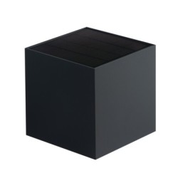 Saulės energija įkraunamas sieninis LED lauko šviestuvas REKA SOLAR15 6W-L-GR, su judesio jutikliu, IP65, grafito spalvos