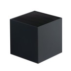 Saulės energija įkraunamas sieninis LED lauko šviestuvas REKA SOLAR15 6W-L-GR, su judesio jutikliu, IP65, grafito spalvos