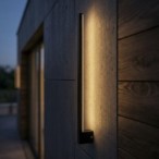 Sieninis lauko LED šviestuvas YALTE S 08 815mm 11W CCT-B, IP54, juodas