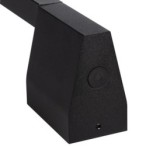 Sieninis lauko LED šviestuvas YALTE D 12W 1227mm CCT, juodas