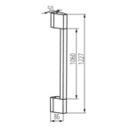 Sieninis lauko LED šviestuvas YALTE D 12W 1227mm CCT, juodas