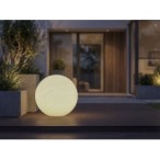 Dekoratyvinis lauko šviestuvas - burbulas STONO 20 MLK, E27, IP65, 20cm balta