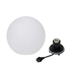 Dekoratyvinis lauko šviestuvas - burbulas 30 MLK, E27, IP65, 30cm, baltas