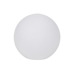 Dekoratyvinis lauko šviestuvas - burbulas STONO 40 MLK, E27, IP65 (Ø40cm, baltas)