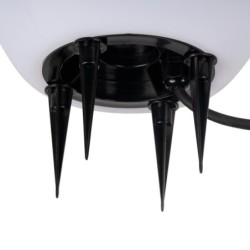 Dekoratyvinis lauko šviestuvas - burbulas STONO 40 MLK, E27, IP65 (Ø40cm, baltas)
