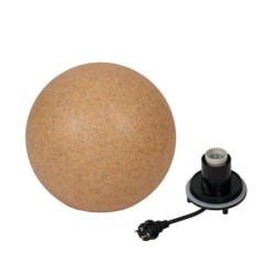 Dekoratyvinis lauko šviestuvas - burbulas 30 TRK E27, terakotos spalvos (IP65, Ø30cm)