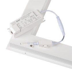 Įleidžiamas LED šviestuvas-rėmelis AVAR W U 6060 32W-CCT, 595x595mm