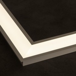Įleidžiamas LED šviestuvas-rėmelis AVAR W U 6060 32W-CCT, 595x595mm