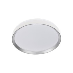 Lubinis LED šviestuvas LIXAN CCTDIM W/SR, 47W, 4100lm, CCT (3000K-6500K), reguliuojamas intensyvumas, baltas/sidabrinis