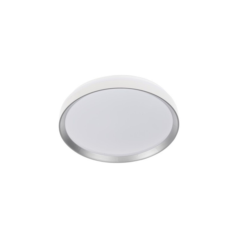 Lubinis LED šviestuvas LIXAN CCTDIM W/SR, 47W, 4100lm, CCT (3000K-6500K), reguliuojamas intensyvumas, baltas/sidabrinis