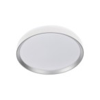 Lubinis LED šviestuvas LIXAN CCTDIM W/SR, 47W, 4100lm, CCT (3000K-6500K), reguliuojamas intensyvumas, baltas/sidabrinis