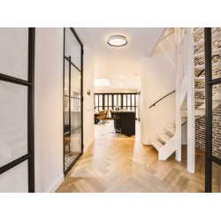 Lubinis LED šviestuvas LIXAN CCTDIM W/SR, 47W, 4100lm, CCT (3000K-6500K), reguliuojamas intensyvumas, baltas/sidabrinis