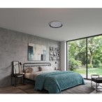 Lubinis LED šviestuvas LIXAN CCTDIM W/SR, 47W, 4100lm, CCT (3000K-6500K), reguliuojamas intensyvumas, baltas/sidabrinis