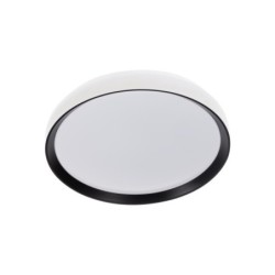Lubinis LED šviestuvas LIXAN CCTDIM W/B, 47W, 3900lm, CCT (3000K-6500K), balta/juoda, apvalus, valdomas pulteliu