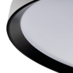 Lubinis LED šviestuvas LIXAN CCTDIM W/B, 47W, 3900lm, CCT (3000K-6500K), balta/juoda, apvalus, valdomas pulteliu