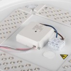 Lubinis LED šviestuvas LIXAN CCTDIM W/B, 47W, 3900lm, CCT (3000K-6500K), balta/juoda, apvalus, valdomas pulteliu