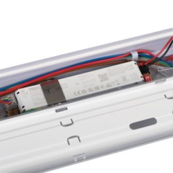 Hermetiškas pramoninis LED šviestuvas MAH PRO 11/13/16/19W 66cm IP66 pilkas (4000K)