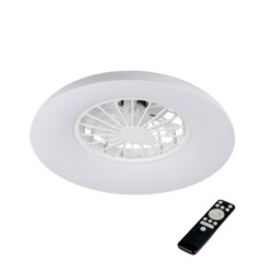 Lubinis LED šviestuvas su ventiliatoriumi PLAVE PAN48 CCT+RGB W, 24W, balta