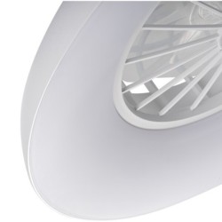 Lubinis LED šviestuvas su ventiliatoriumi PLAVE PAN48 CCT+RGB W, 24W, balta