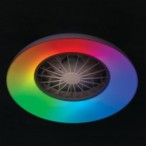 Lubinis LED šviestuvas su ventiliatoriumi PLAVE PAN48 CCT+RGB W, 24W, balta