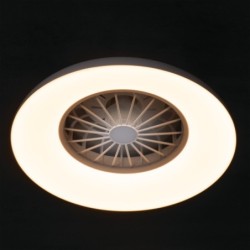 Lubinis LED šviestuvas su ventiliatoriumi PLAVE PAN48 CCT+RGB W, 24W, balta
