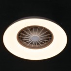 Lubinis LED šviestuvas su ventiliatoriumi PLAVE PAN48 CCT+RGB W, 24W, balta