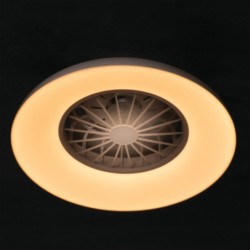 Lubinis LED šviestuvas su ventiliatoriumi PLAVE PAN48 CCT+RGB W, 24W, balta