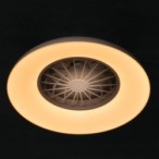 Lubinis LED šviestuvas su ventiliatoriumi PLAVE PAN48 CCT+RGB W, 24W, balta