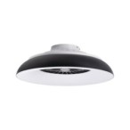 Lubinis LED šviestuvas su ventiliatoriumi PLAVE PAN60 CCT+RGB B, 48W, juodas