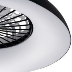 Lubinis LED šviestuvas su ventiliatoriumi PLAVE PAN60 CCT+RGB B, 48W, juodas
