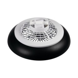 Lubinis LED šviestuvas su ventiliatoriumi PLAVE PAN60 CCT+RGB B, 48W, juodas