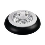 Lubinis LED šviestuvas su ventiliatoriumi PLAVE PAN60 CCT+RGB B, 48W, juodas
