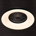 Lubinis LED šviestuvas su ventiliatoriumi PLAVE PAN60 CCT+RGB B, 48W, juodas