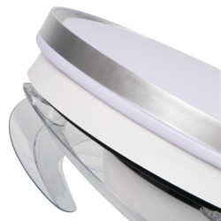 Lubinis LED šviestuvas su ventiliatoriumi PLAVE INB49 CCT W/SR (36W, CCT, balta/sidabrinė)