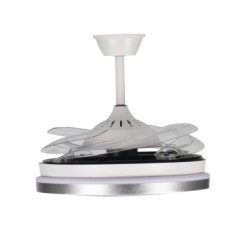 Lubinis LED šviestuvas su ventiliatoriumi PLAVE INB49 CCT W/SR (36W, CCT, balta/sidabrinė)