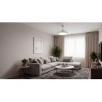 Lubinis LED šviestuvas su ventiliatoriumi PLAVE INB49 CCT W/SR (36W, CCT, balta/sidabrinė)