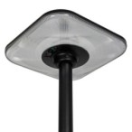 Pastatomas saulės energija įkraunamas LED šviestuvas PARENO SLR, 25W, CCT, IP54, juodas